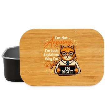 I'm always right, no reasoning - Lunch Box - black - Front