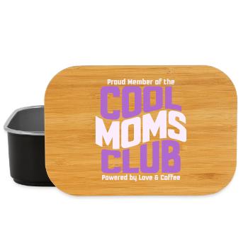 Mama Geschenk Muttertag - Cool Moms Club - Lunch Box - Schwarz - Vorne