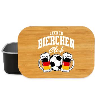 Lecker Bierchen Club - Fußball Deutschland - Lunch Box - Schwarz - Vorne