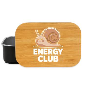 Energy Club Snail - Lunch Box - black - Front