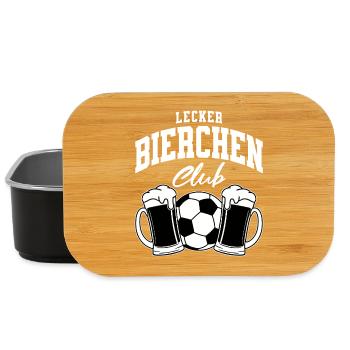 Lecker Bierchen Club Fußball - Lunch Box - Schwarz - Vorne