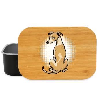 Whippet Windhund Whippets Windhundbesitzer - Lunch Box - Schwarz - Vorne
