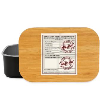 Antrag auf Kaffeepause - Lunch Box - Schwarz - Vorne