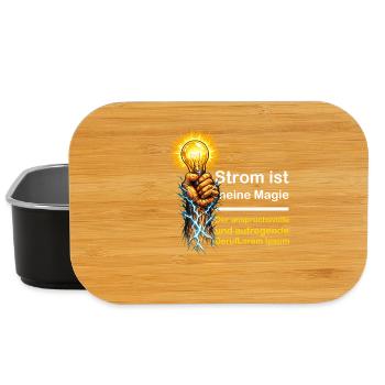 Strom ist meine Magie – Elektrische Kraft - Lunch Box - Schwarz - Vorne