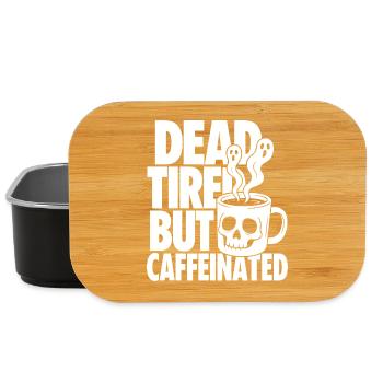 Dead Tired But Caffeinated - Lunch Box - Schwarz - Vorne