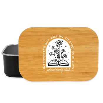 Plant lady club funny introvert - Lunch Box - black - Front