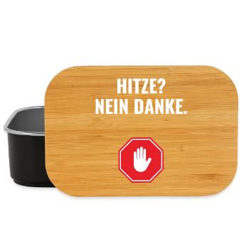 Hitze? Nein danke. - Lunch Box - Schwarz - Vorne