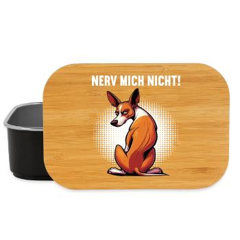 Nerv Mich Nicht Podenco Podencos Podencoliebhaber  - Lunch Box - Schwarz - Vorne