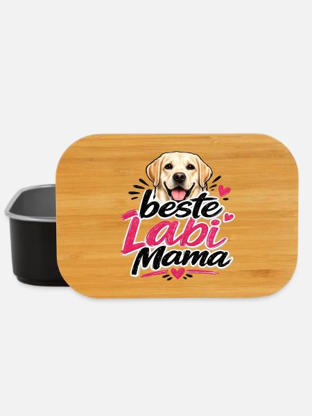 Meilleur design de maman de chien Labi - Boîte à goûter - noir