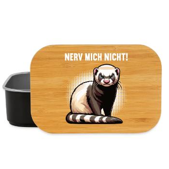 Nerv Mich Nicht Frettchen Frettchenbesitzer - Lunch Box - Schwarz - Vorne
