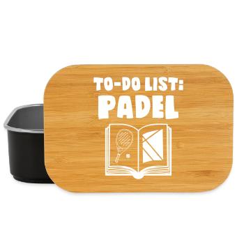 To_Do_List_Padel - Boîte à goûter - noir - Devant