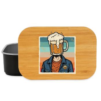 Bière millésime, amateur de bière, amateur de bière, - Boîte à goûter - noir - Devant