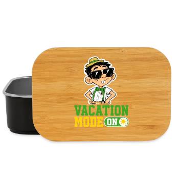 Vacation Mode On Katze Urlaub Spruch Hawaii - Lunch Box - Schwarz - Vorne