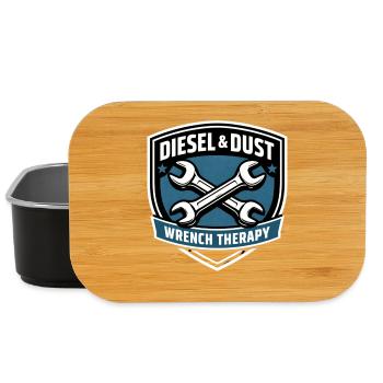 Diesel & Dust Wrench Therapy Schrauber Motiv - Lunch Box - Schwarz - Vorne