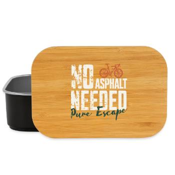 No Asphalt Needed | Gravel Bike - Lunch Box - black - Front