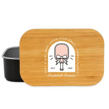 Pickleball-Prinzessin-Mädchen - Lunch Box - Schwarz - Vorne