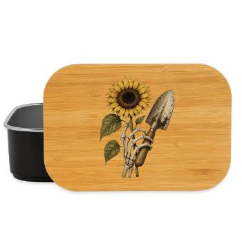 Sunflower Skeleton Hoodie Vintage Halloween - Lunch Box - black - Front