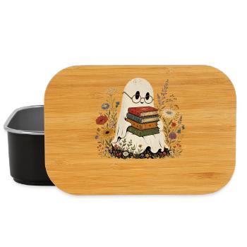 Cute Ghost Books Wildflower T-Shirt Women - Lunch Box - black - Front