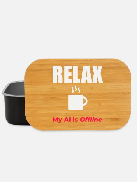 Offline KI Relax Coffee - Lunch Box - Schwarz