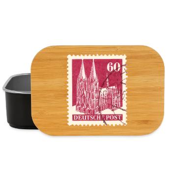 Kölner Dom Briefmarke 60er Rot 1948 - Lunch Box - Schwarz - Vorne