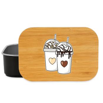 Couple milkshake vanilla chocolate - Lunch Box - black - Front