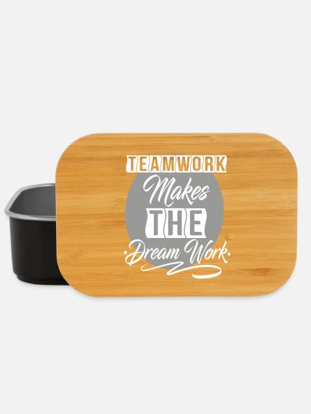 Teamwork Makes The Dream Work - Lunch Box - black