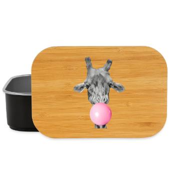 Giraffe und kaugummi - Lunch Box - Schwarz - Vorne