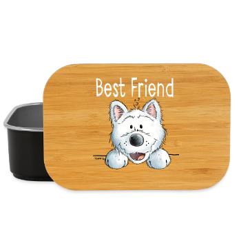 Best Friend Westie - West Hihland White Terrier - Lunch Box - black - Front