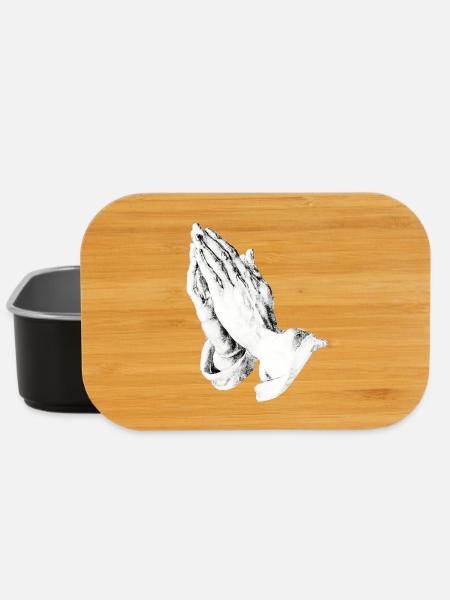 Praying hands | Betende Hände | Albrecht Dürer - Lunch Box - Schwarz