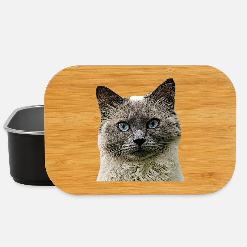 Cat Cats cat Cats Cat Head - Lunch Box - black