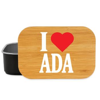 T-Shirt Ich liebe Ada Geschenkidee T-Shirt - Lunch Box - Schwarz - Vorne