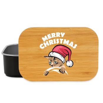 merry christmas Katzen Symbol xmas Katze comic - Lunch Box - Schwarz - Vorne