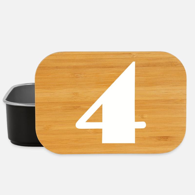4,4 ANS,4e ANNIVERSAIRE,ANNIVERSAIRE 4 ANS - Boîte à goûter - noir