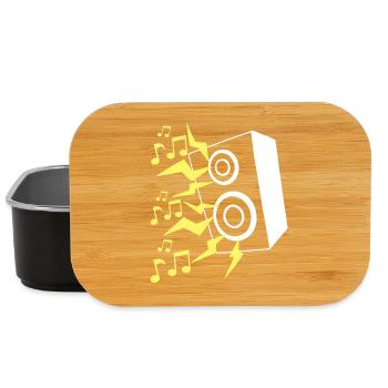 Speaker and music - Lunch Box - black - Front