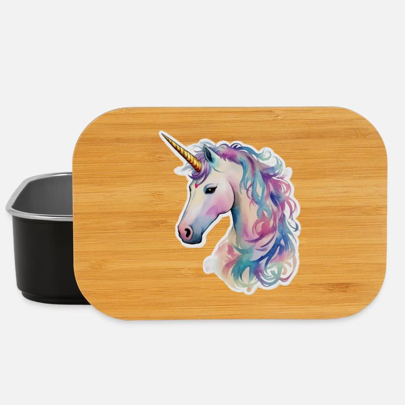 Einhorn - Lunch Box - Schwarz
