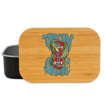 Drachen-Schlittschuh - Lunch Box - Schwarz - Vorne