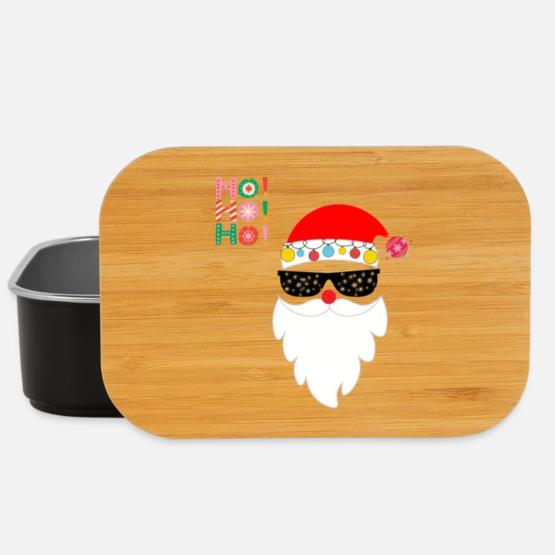 HO HO HO - Lunch Box - Schwarz