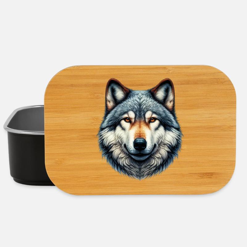 Wolf - Lunch Box - Schwarz