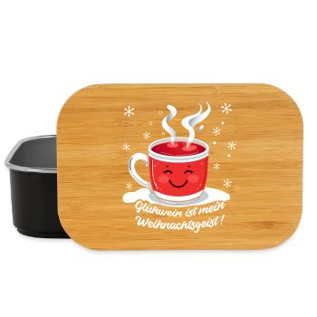 Glühwein: Weihnachtsgeist in der Tasse - Lunch Box - Schwarz - Vorne
