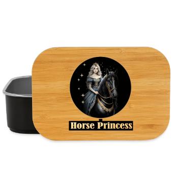 Pferdeprinzessin mit Sternenpracht - Lunch Box - Schwarz - Vorne