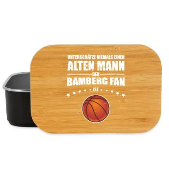 Alter Mann - Bamberg Basketball Fan - Lunch Box - Schwarz - Vorne