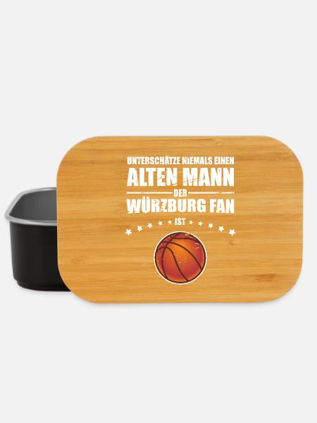 Alter Mann - Würzburg Basketball Fan - Lunch Box - Schwarz