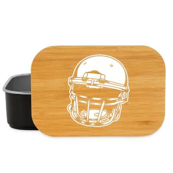 Casque de football - Boîte à goûter - noir - Devant