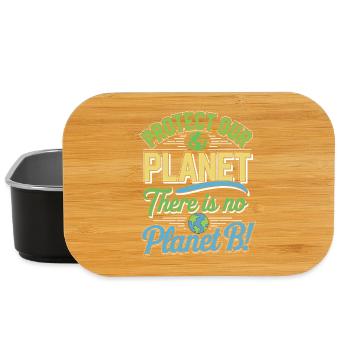 Tag der Erde - Es gibt keinen Planeten B! - Lunch Box - Schwarz - Vorne