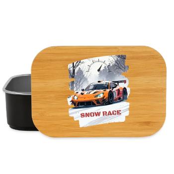 SNOW RACE - Lunch Box - black - Front