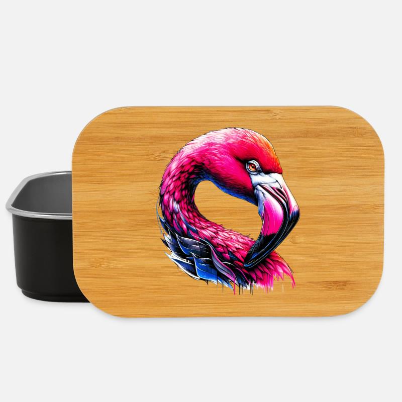 Flamingo - Lunch Box - Schwarz