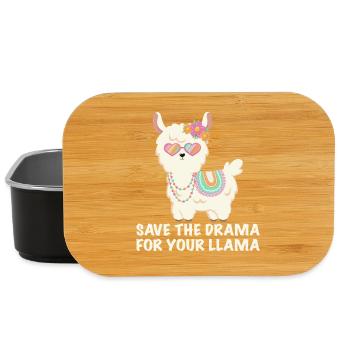 Gardez le drame pour votre lama - Boîte à goûter - noir - Devant