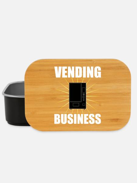Snack vending machine and vending business lettering - Lunch Box - black