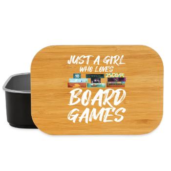 Just a girl who loves board games - Board game - Lunch Box - black - Front