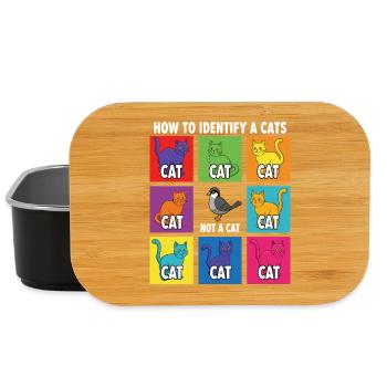 Cat Identification Guide - Lunch Box - black - Front